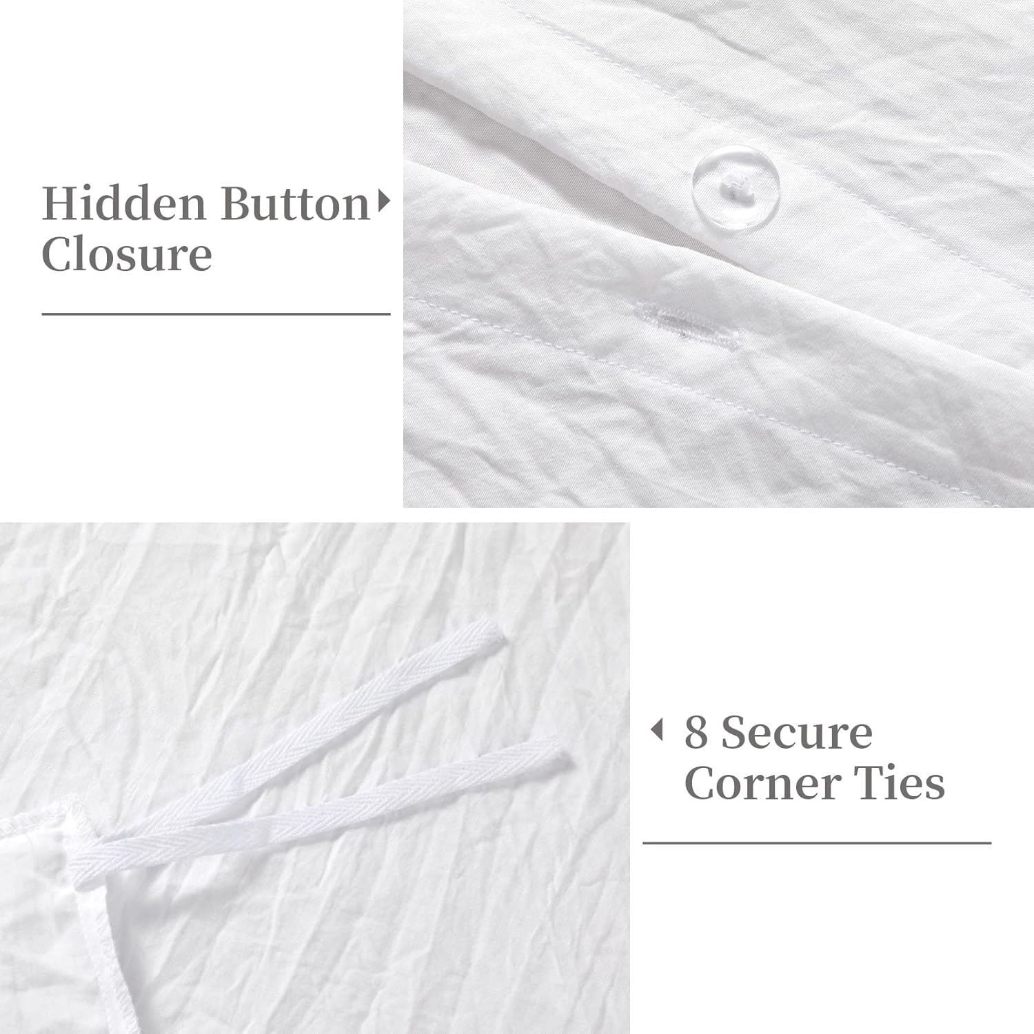 French Ruffle Duvet Cover Set - 3 Pcs. Vintage Style